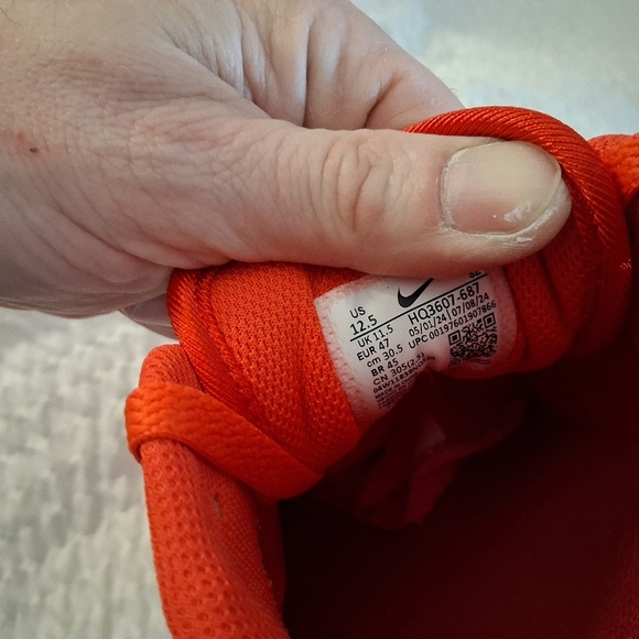 Nike Air Max 1 Men's  12.5 Shoes HQ3607 687 Gym Red/University Red/Light Crimson - Picture 8 of 9